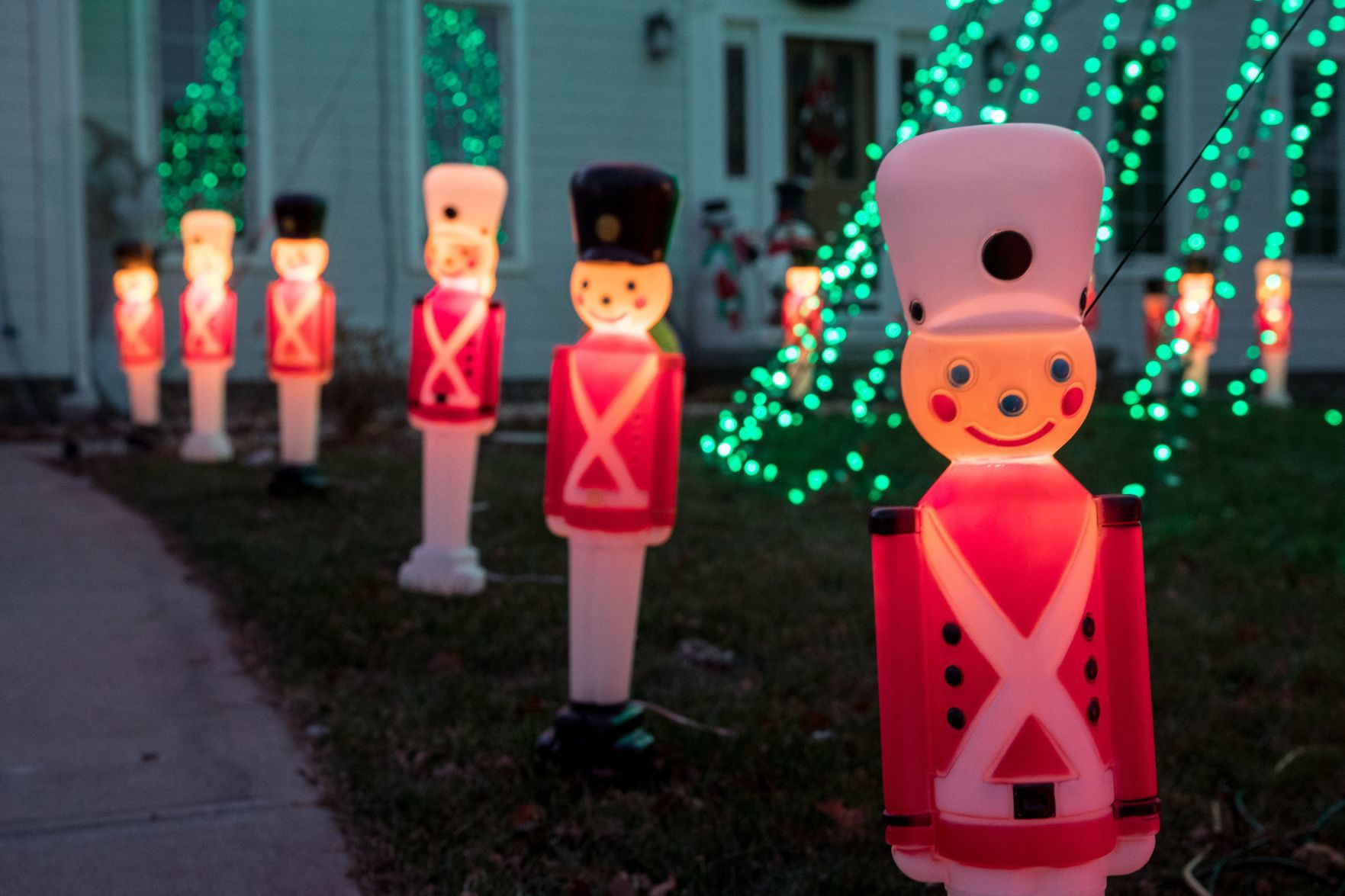 The Christmas light display of Rich Lammers located at 2524 N. 133rd St.